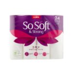 Coles 3-ply So Soft & Strong White Toilet Paper | 24 Pack