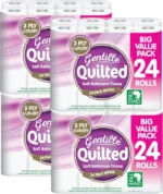 Gentille Quilted 3 Ply Luxury Soft Strong Tissue , Toilet Rolls (Pack of 48 ) - Image 7